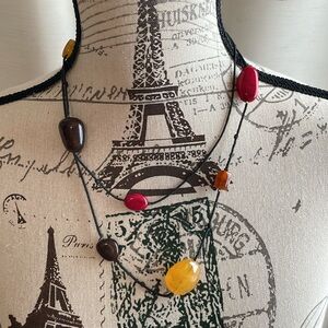 Alfani multi color beaded necklace